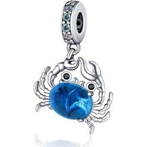 Crab Charm Cool 925 Sterling Silver Charms Hypoallergenic Beads